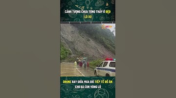 🚁 Drone “vượt núi” tiếp tế đồ ăn ở đèo Lò Xo – Công nghệ cứu trợ giữa thiên tai! 🌧️🍱