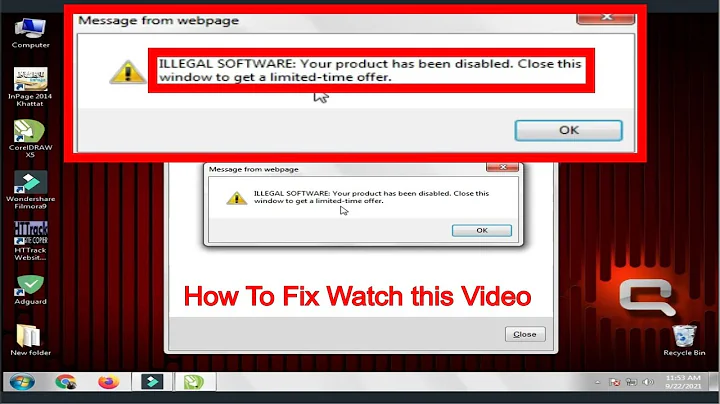 How to Fix CorelDraw X5 Error ILLEGAL SOFTWARE your product has been Disabled
