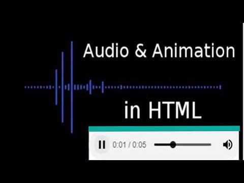 HTMLのWebページでのオーディオとアニメーションの使用[コード付き]