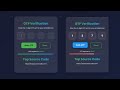 Animated OTP Verification System Tutorial | HTML, CSS & JavaScript (Countdown + Validation)