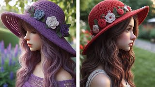 Chic Boho Crochet Hats for Women | Crochet Ideas 23 #crochet #ideas #fashion #hat