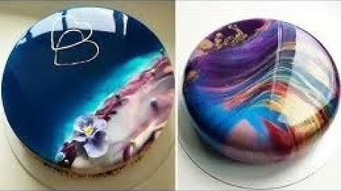 Most Satisfying Mirror Glaze Cake Decorating Compilation - 2