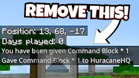 How To Remove Command "Feedback" In Minecraft Bedrock! (Easy Tutorial)