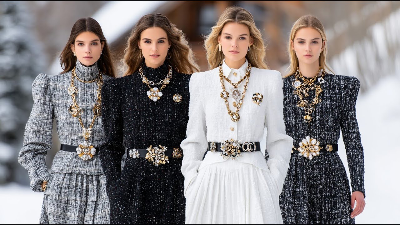 CHANEL Winter 2026 | Charcoal & Pearl White – Refined Chanel Winter Elegance