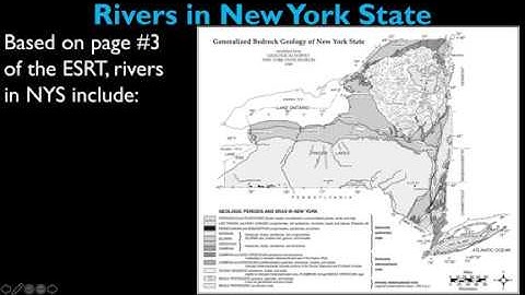 New York State Rivers - Using Pages #2 & #3 of the ESRT
