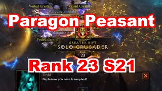 Diablo 3 [Season 21] Crusader Rank 23 (GR 130): Paragon Peasant EP.02 (p1700)