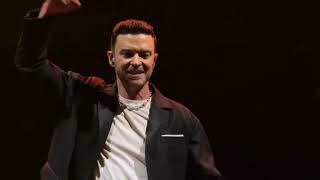 Justin Timberlake performs Flame on The Forget Tomorrow Tour in Vancouver on 4/29/24.