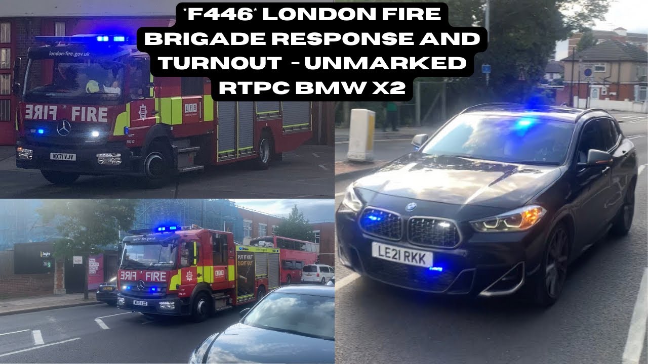 *F446* London Fire Brigade Response and Turnout - Unmarked RTPC X2 ...