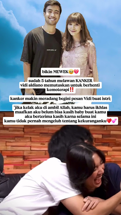 pesan haru vidi buat sang istri🥹 #vidialdiano #sheilaadara #sakit #shortsvideo