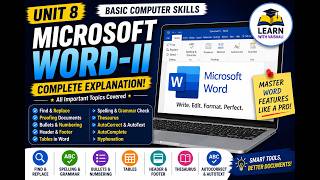 Unit 8: Microsoft Word-II | Complete Explanation | Basic Computer Skills | LPU
