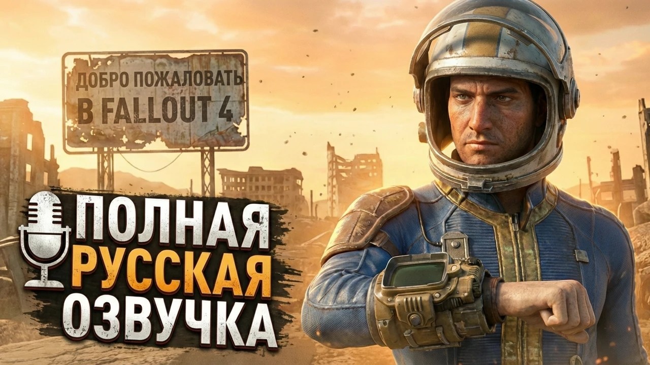 FALLOUT 4 ТЕПЕРЬ ПОЛНОСТЬЮ НА РУССКОМ #1