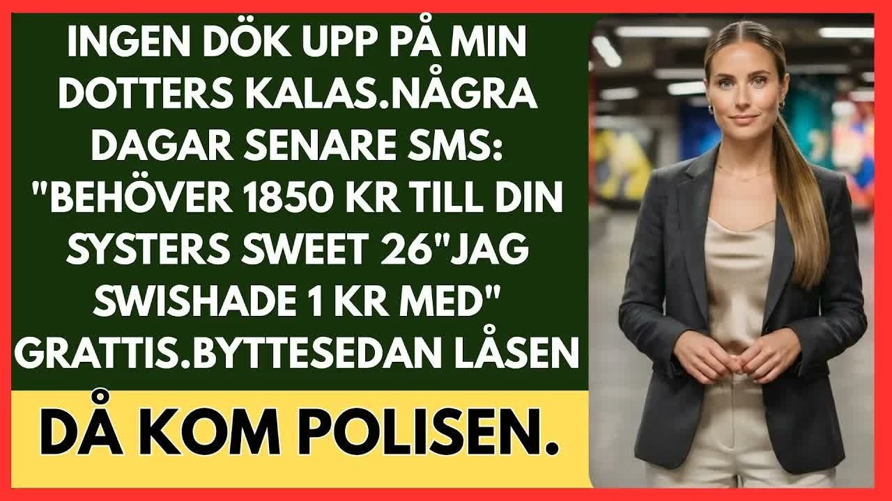 Jag skickade dem en krona på Swish med texten "Grattis!" Så sätter man en gräns när ens familj beskär en ur familjebilden, missar ens barns kalas – och ändå förväntar sig att man ska betala för...