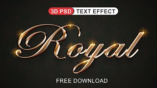 How to make 3D Golden Text Effect | Graphics Design  |  Free Download  | Page - 395