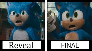 Sonic The Hedgehog Film | Reveal Trailer VS Final | Sonic Model Comparison