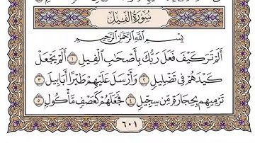سورة الفيل/ الشيخ محمد أيوب رحمه الله
