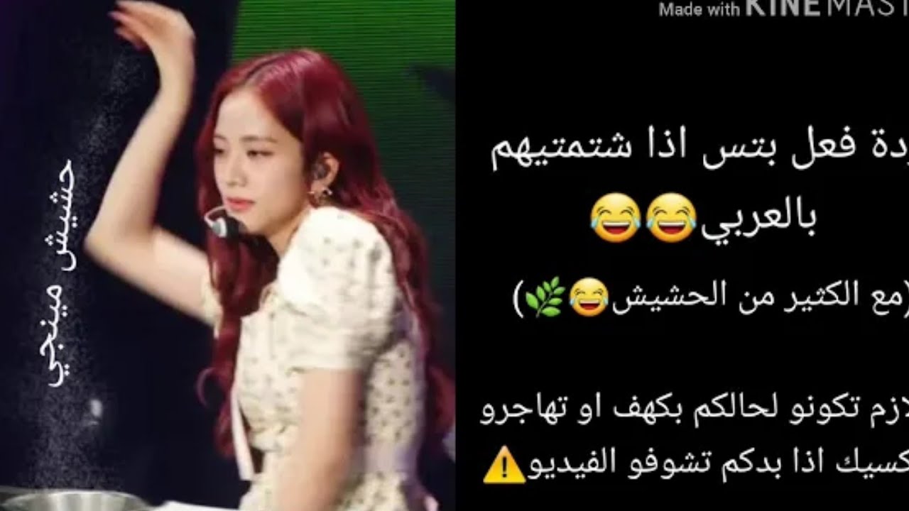 ردة فعل بتس اذا شتمتيهم بالعربي😂(مع الكثير من الحشيش)