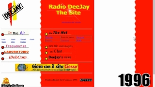 Evoluzione del sito Internet di Radio Deejay 1996/2017