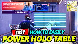 How To Power On A Holotable To Help The Foundation Connect To The Seven Secure Server - Fortnite