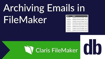 Archiving Emails In FileMaker