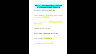 Mendix Certification Exam Questions and Answers Already Graded A