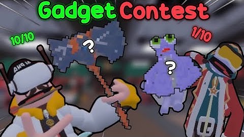 I did a BUILD A GADGET contest in yeeps (FT Yixy)