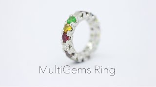 รีวิว แหวนนพเก้ารอบวง ( MultiGems WhiteGold Ring ) โดย ห้างทองผลเจริญ ชลบุรี