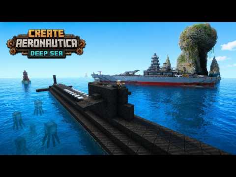 Fully Functional Survival-Friendly Submarine | Create Aeronautics + Deep Seas Addon