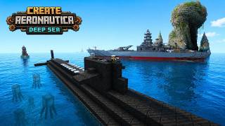 Fully Functional Survival-Friendly Submarine | Create Aeronautics + Deep Seas Addon