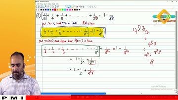 Principle of Mathematical Induction lec-08 by Sameer Kohli sir