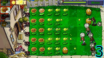 Plants vs Zombies- Gameplay Walkthrough Part 3 -Levels 3-4 (iOS, Android)
