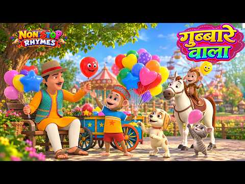 गुब्बारे वाला | Nonstop Hindi Nursery Rhymes Jukebox | Gubbare Wala | Kids Songs Collection
