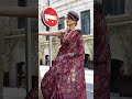 STUNNING Elora Pure Satin Georgette Digital Print Bollywood Saree!