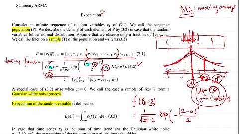 3. 1.  expectation, auto covariance, stationarity, white noise process (Part.1)