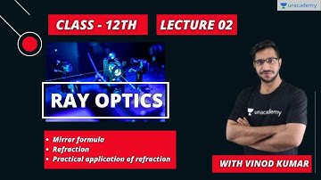 Class 12: Ray Optics | Lecture-02 | Physics | Vinod Kumar