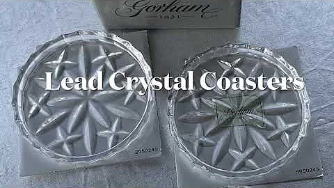 LADY ANNE COASTERS LEAD CRYSTAL BY GORHAM [without...