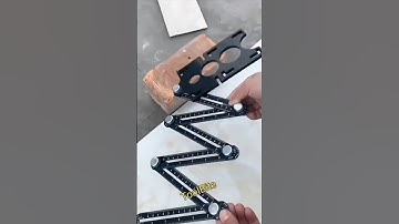 6-Fold Multi-Function Ruler – Tile Hole Locator & Woodworking Must-Have! #diytools