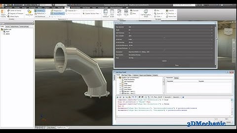 Autodesk Inventor Parametric 3D - Air & Dust Flange type Miter pipe