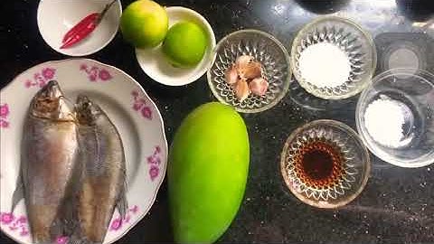 Gỏi xoài khô cá sặc - Đơn giản dễ làm