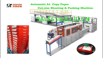 Fully Automatic A4 paper cut size sheeting and wrapping machine DTCP A4 20