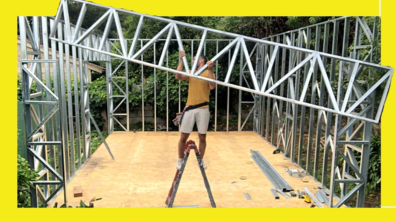 ✅ Как сделать ферму Уоррена с металлическим каркасом 👊 Стальной каркас ▶ гипсокартон