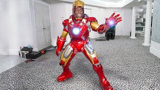 Kai Cenat Tries On Real Life Iron Man Suit!