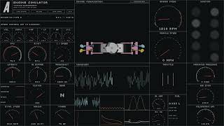 Engine Sim - Boxer-10 (Flat-10 experiment 1/12) screenshot 4