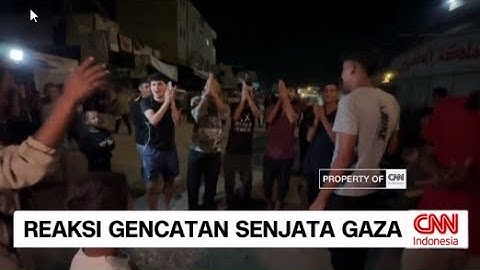 Sorak-Sorai di Khan Younis Rayakan Kesepakatan Awal Gencatan Senjata