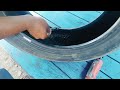 Tubeless tyre side cut repair ⚙️ Aisa repair pahli bar dekhenge ✔️