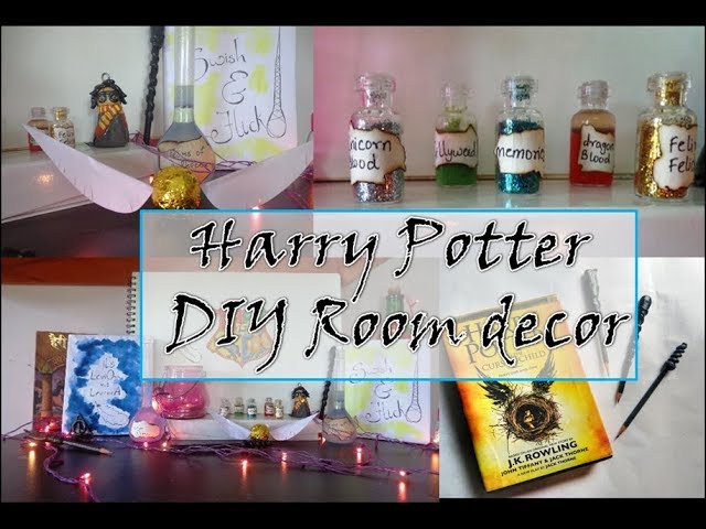 HARRY POTTER DIY ROOM DECOR ||Indian Youtuber|| |Sharvari Patil ...