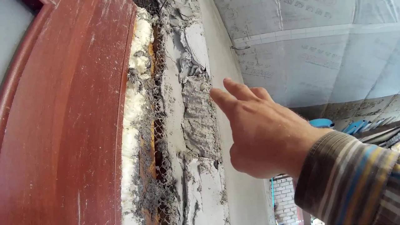 Штукатурка по дереву с перепадами в 9 см. часть 2