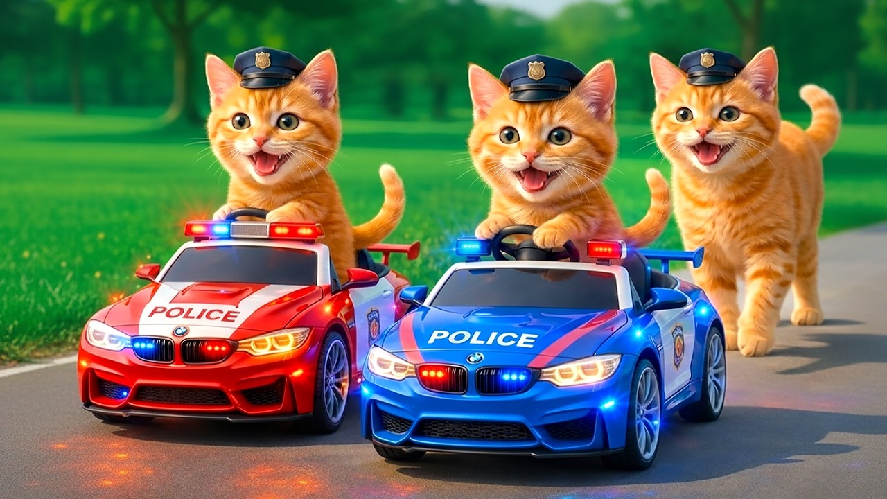 Kittens Drive Fire Demon Motorbikes 🚓 on a Revenge Mission to Rescue Mama Cat from a Bully💥🐱
