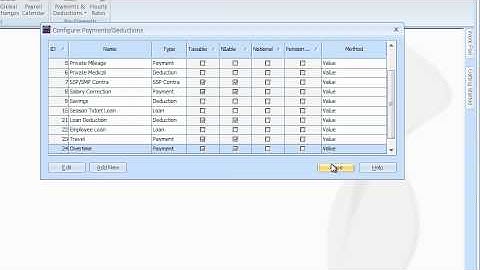 IRIS Payroll Business: New Pay Elements: Overtime