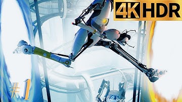 Portal 2 Chapter 1 - THE COURTESY CALL Part 1  Walkthrough Gameplay 4K HDR