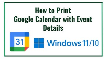 How to Print Google Calendar with Event Details